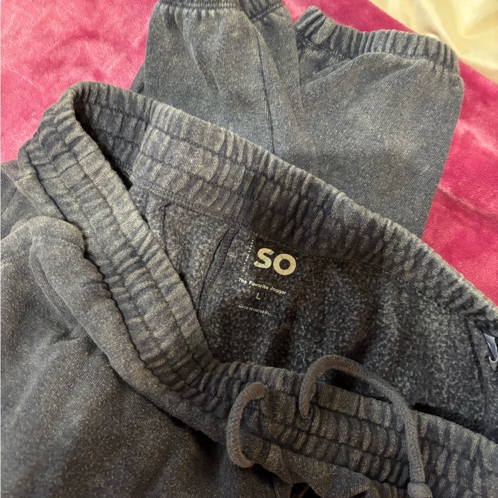 SO Juniors Charcoal Jogger Pants